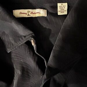 Tommy Bahama Black Silk Shirt XL